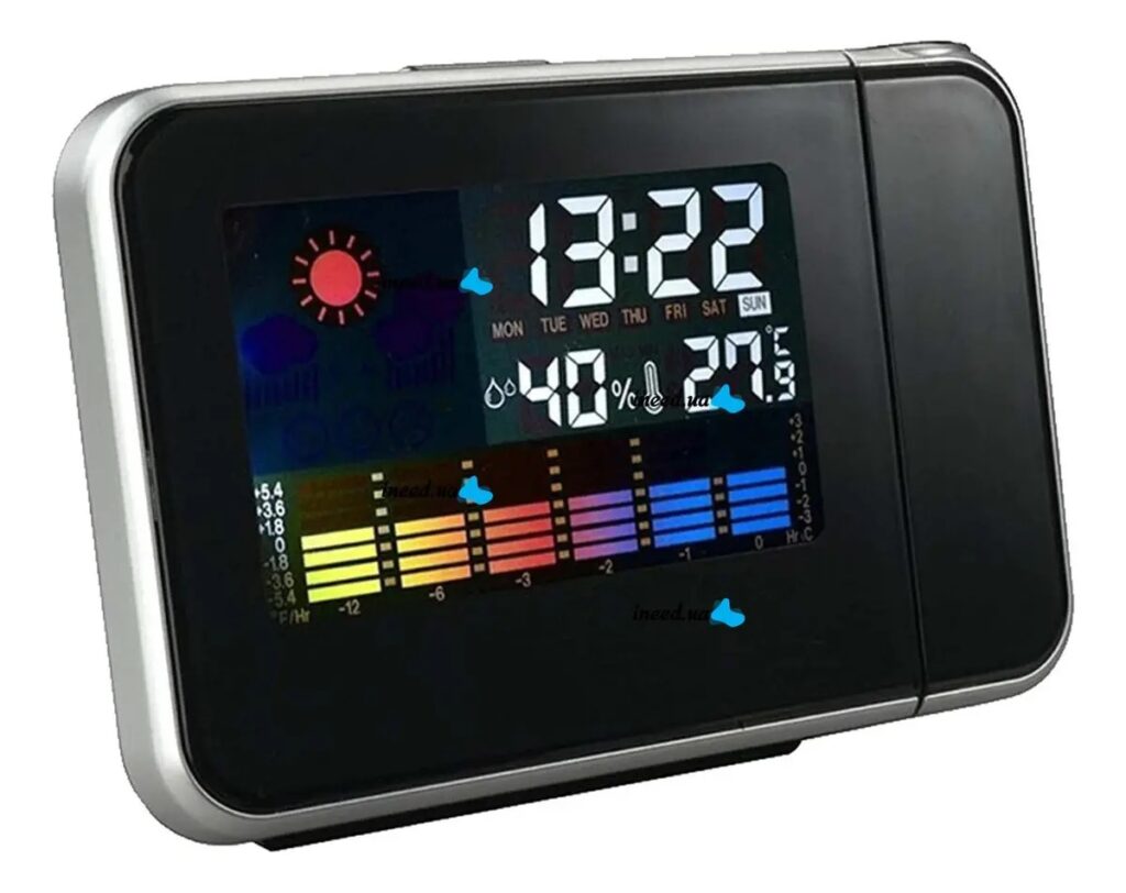 RELOJ CON PROJECTOR ENCHUFADO O PILA