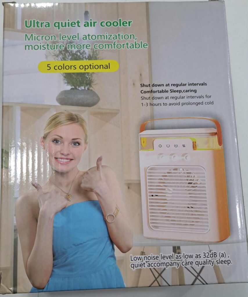 VENTILADOR CON LUZ A USB RECARGABLE HUMI VENQM7117