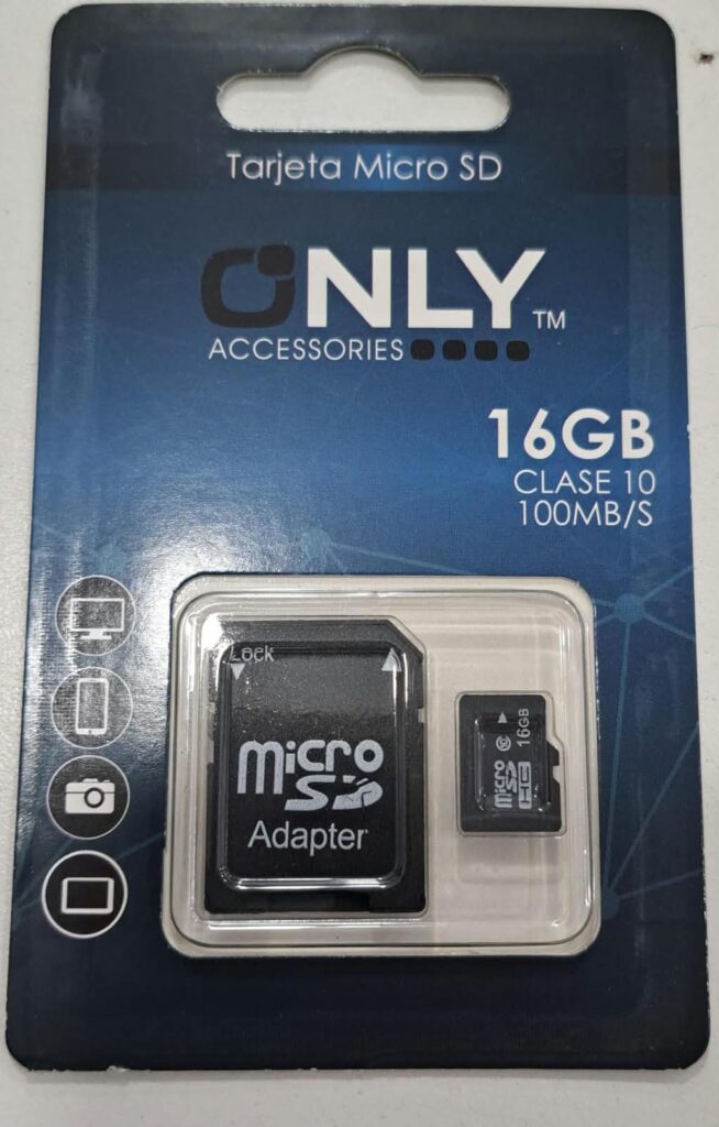 TARJETA MEMPRIA ONLY CLASE 10 16GB REAL