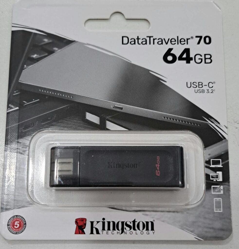 PENDRIVE KINSTON 64 GB A TIPO C