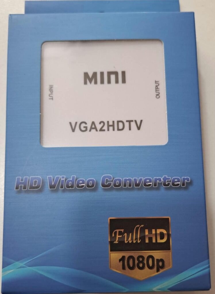 CONVERSOR VGA A HDTV CON CABLE ALIMENTAR