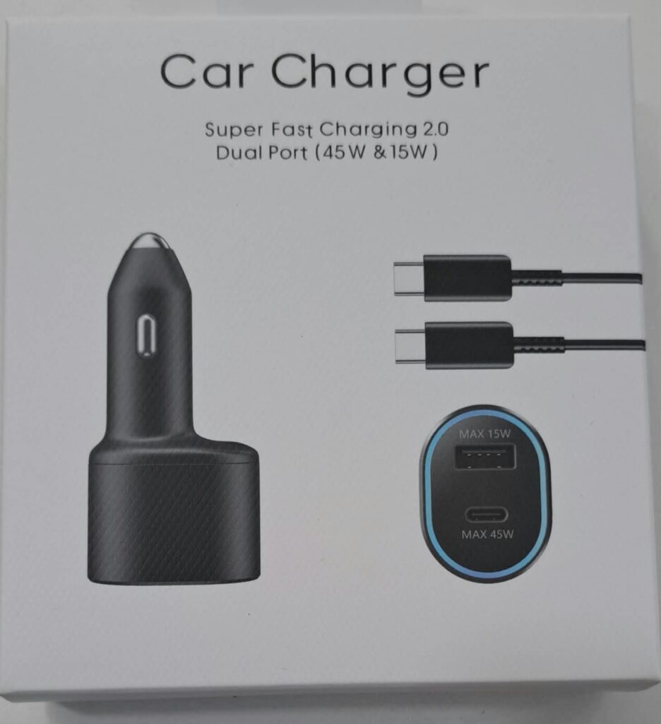 CARGADOR AUTO CON USB Y TIPO C CON CABLE C A C REAL SUPERRAPIDO