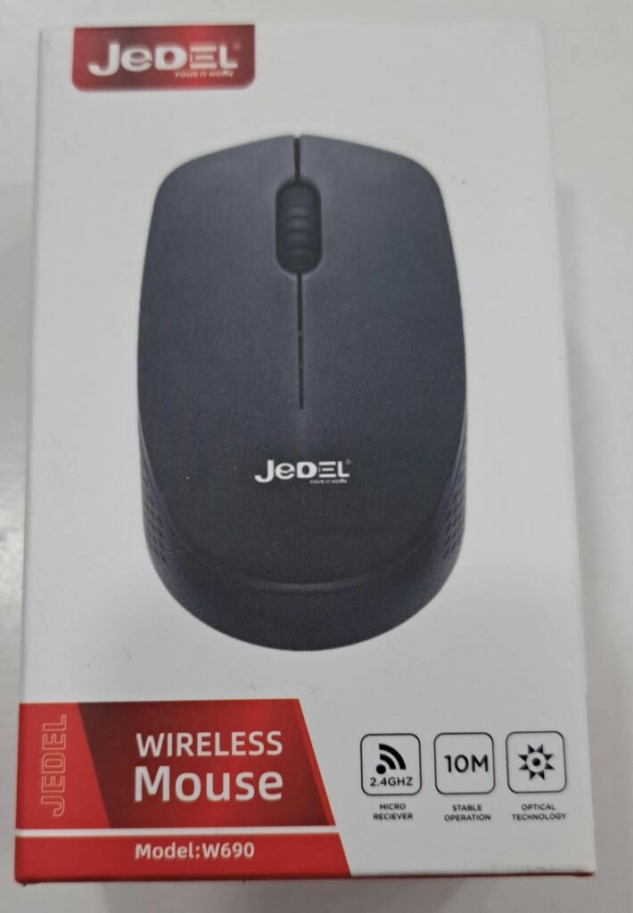 MOUSE INALAMBRICO JEDEL W690 OFERTON COLOR NEGRO ROSA CELESTE LILA