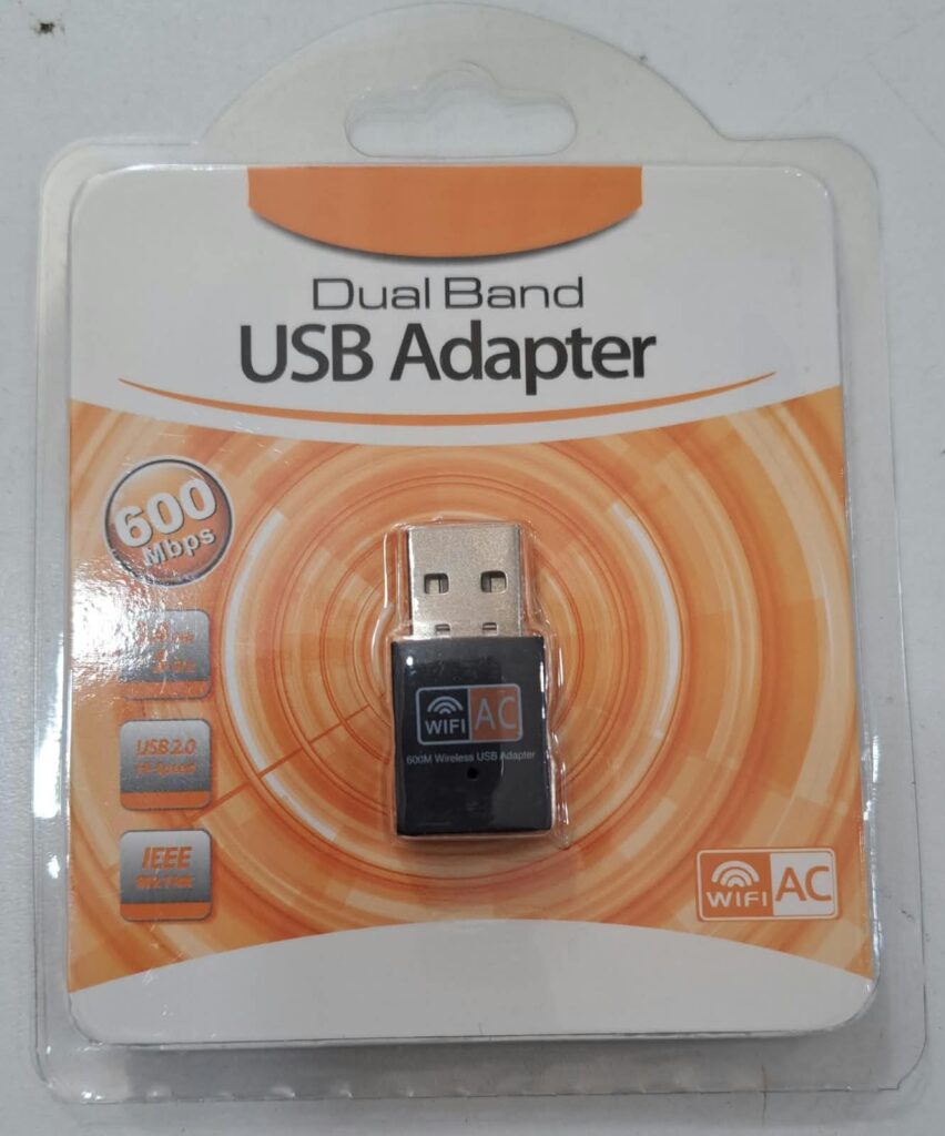 PLACA DE WIFI 600MBPS+BLUETOOTH 5,0 A USB NANO DUAL BAND 2.4G O 5G
