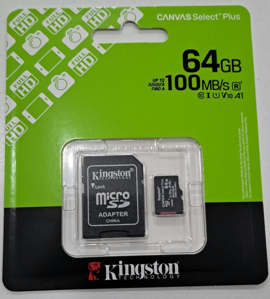 T.MERMORIA KINSTON 64GB ORIGINAL CLASE 10