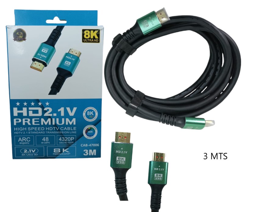 CABLE HDMI 8K 3M
