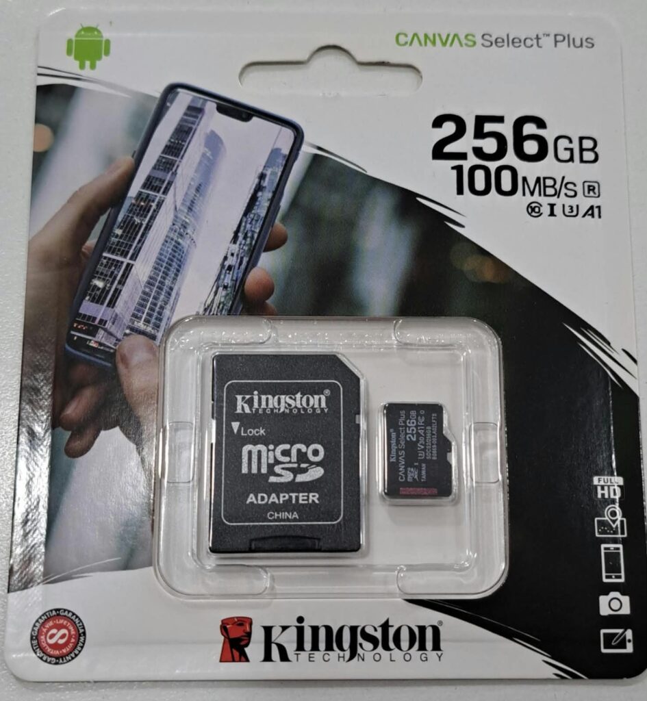 MEMORIA KINSTON 256GB ORIGINAL CLASE 10