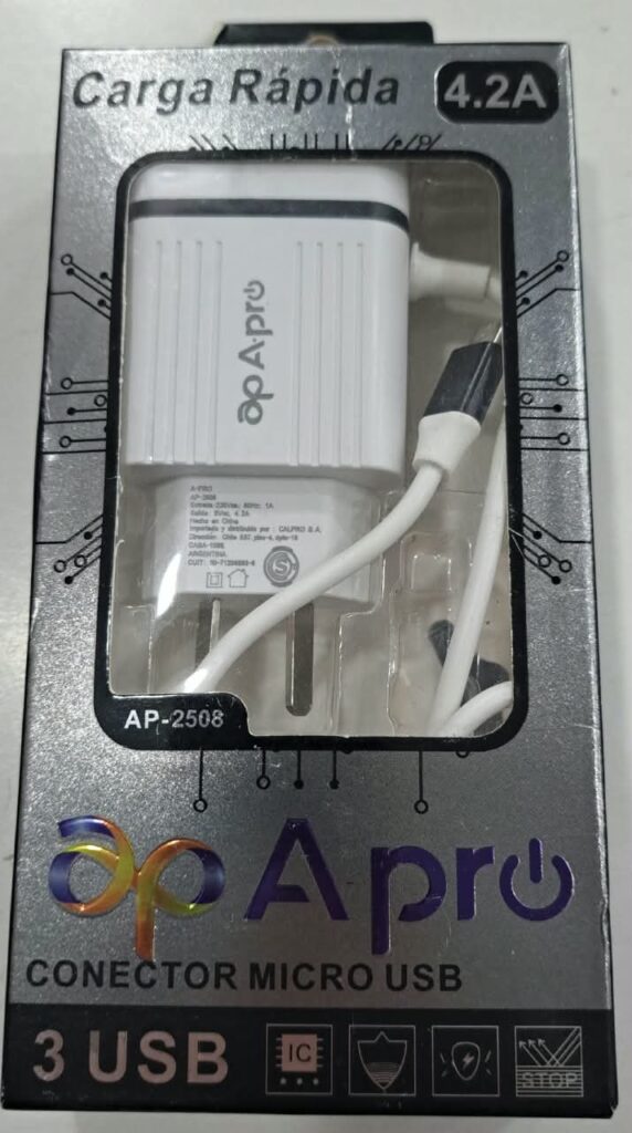 CARGADOR APAPRO 4,2A V8 AP-2508