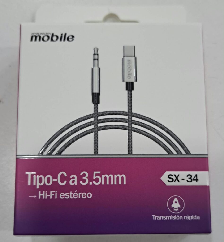 CABLE ADAPTADOR C A 3.5MM ESTEREO 1 M