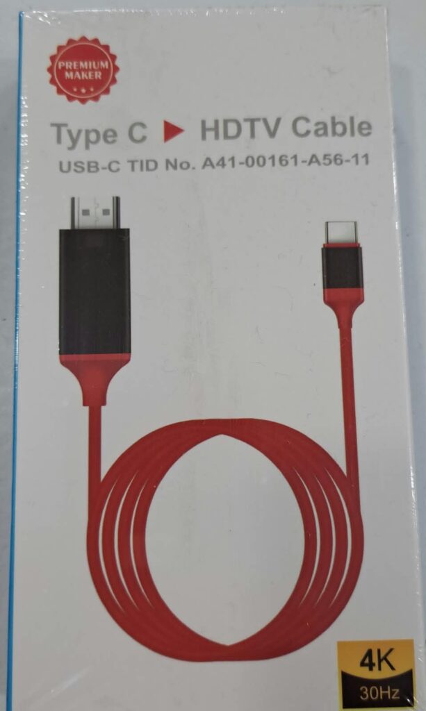 ADAPTADOR TIPO C A HDTV PARA SAMSUNG S8 O MAS O IPHONE 15