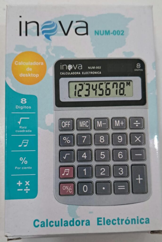 CALCULADORA INOVA NUM-002 8CM*12CM