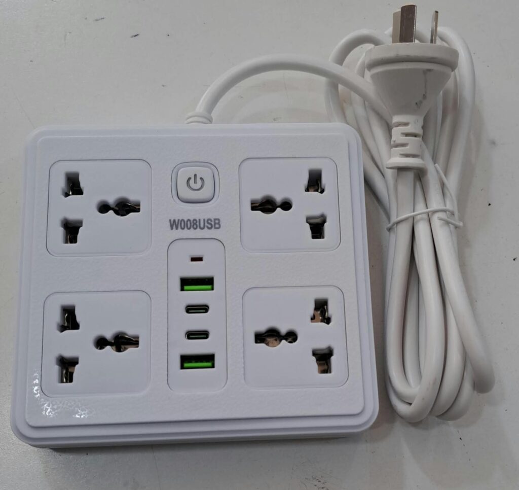 ZAPATILLA 4ENCHU DOS USB DOS C LLAVE 10A COLORBLANCO,GRIS,NEGRO