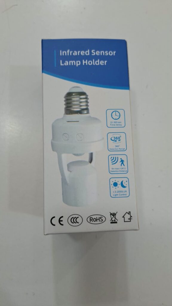 PORTALAMPARA CON SENSOR DE MOVIMIENTO