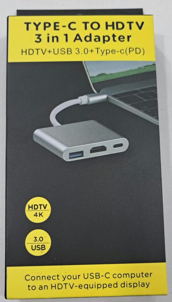 ADOPTADOR C A HDTV +USB3.0+ USB C 3EN1