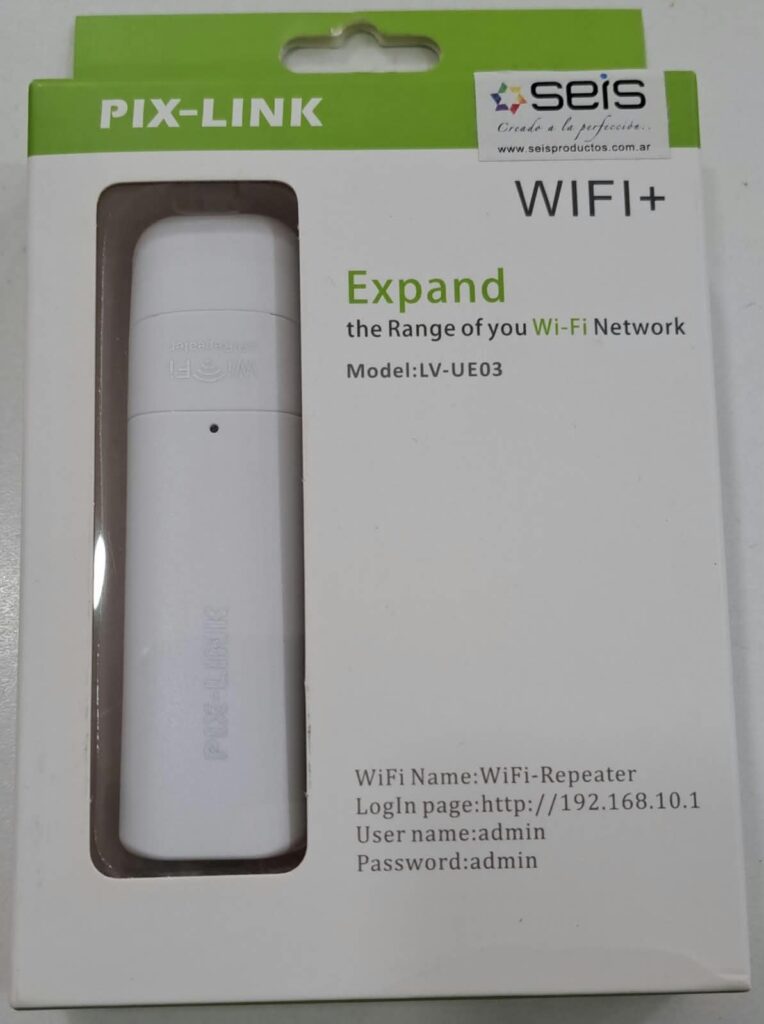 RECIBIDOR Y EXTENSION DE WIFI A USB PIX-LINK