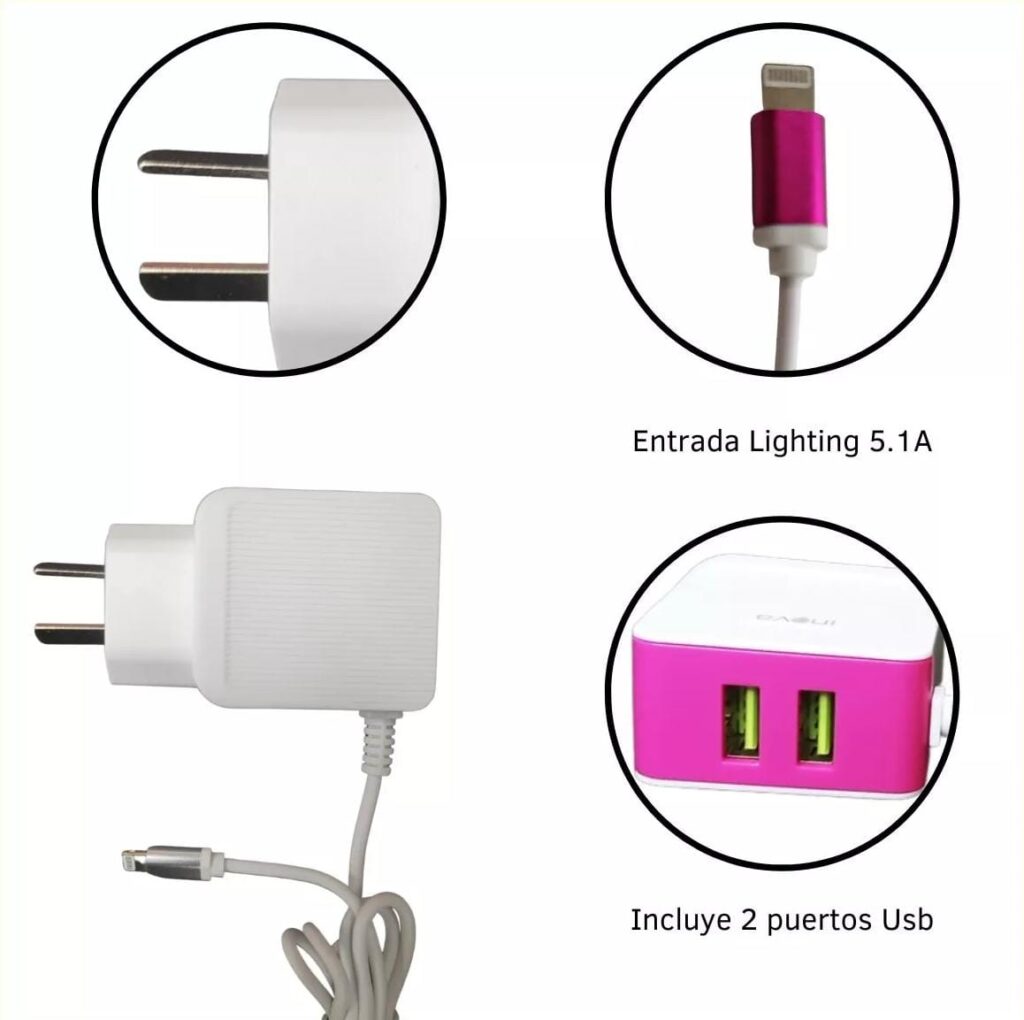 CARGADOR INOVA IPHONE 5,1 A 3USB 3009