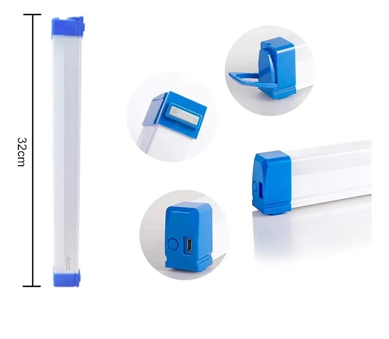 TUBO LED EMERGENCIA RECARGA 3 MODOS 32CM
